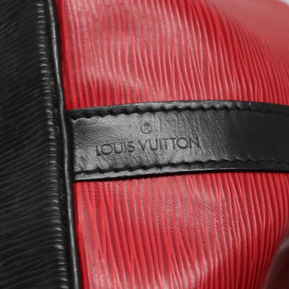 LOUIS VUITTON Epi Petit Noe Shoulder Bag Bicolor Black Red - Picture 10 of 16